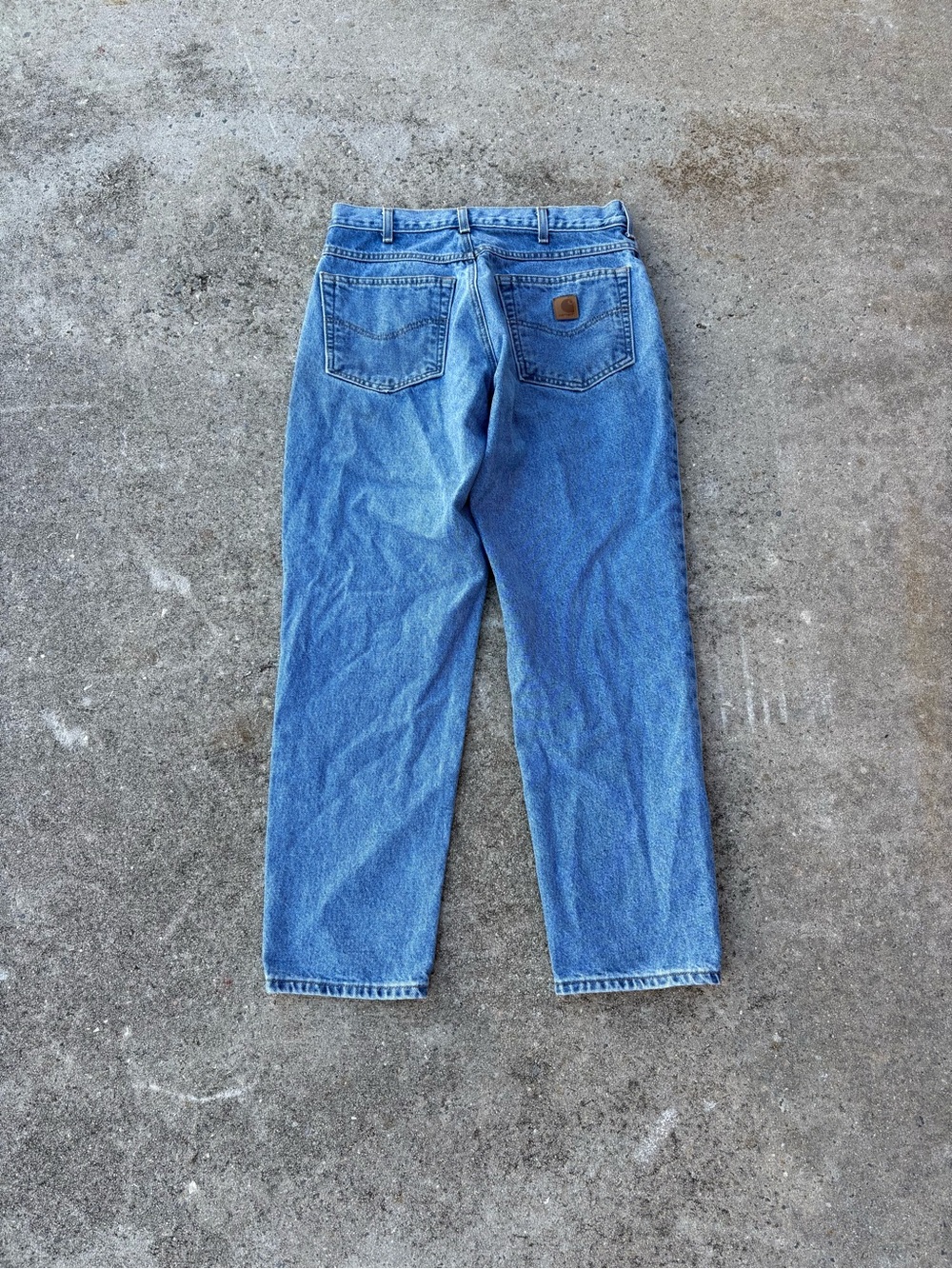 Carhartt Men's Jeans 32x30 Relaxed Straight Leg Fit Work Blue Denim vtg